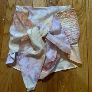 Tie dye crop top from Hazel Boutique